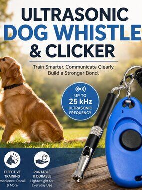 Ultrasonic Dog Whistle AND Dog Training Clicker